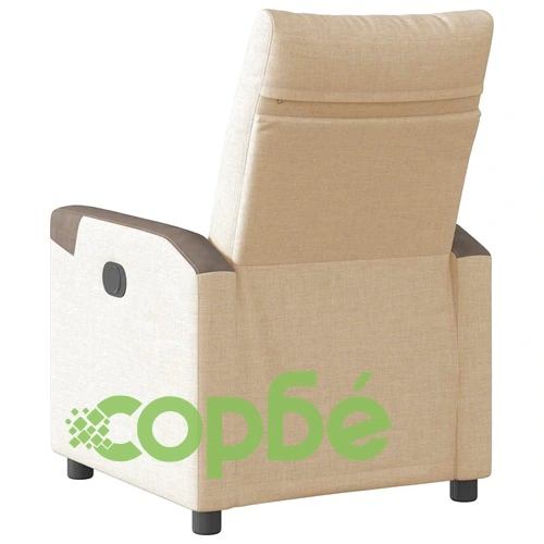 Наклоняем стол от текстил в кремав цвят с регулируема облегалка ➤ топ цена ➤ sorbe.bg