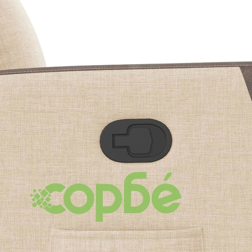 Наклоняем стол от текстил в кремав цвят с регулируема облегалка ➤ топ цена ➤ sorbe.bg