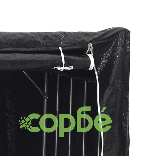 Стойка за дърва за огрев с дъждобран от поцинкована стомана, 200,5x60,5x110,5 см ➤ топ цена ➤ sorbe.bg