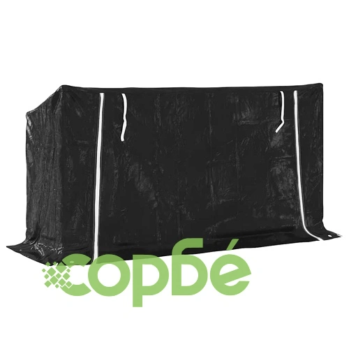 Стойка за дърва за огрев с дъждобран от поцинкована стомана, 200,5x60,5x110,5 см ➤ топ цена ➤ sorbe.bg