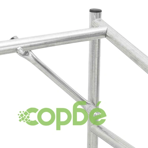 Стойка за дърва за огрев с дъждобран от поцинкована стомана, 200,5x60,5x110,5 см ➤ топ цена ➤ sorbe.bg