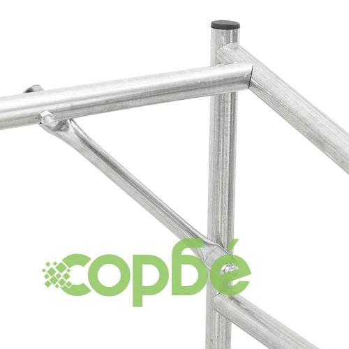 Стойка за дърва за огрев от поцинкована стомана с дъждобран, 150x100x200 см ➤ топ цена ➤ sorbe.bg