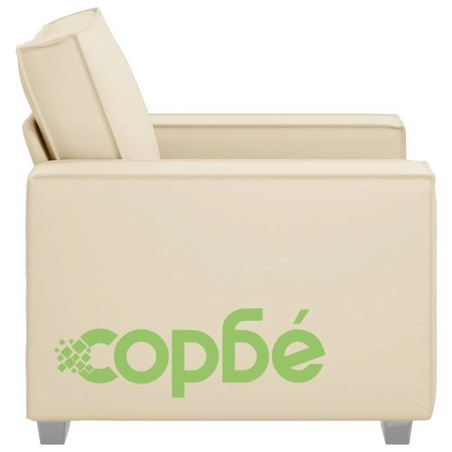 Стол от Изкуствена Кожа в Кремав Цвят, 59 см Височина ➤ топ цена ➤ sorbe.bg