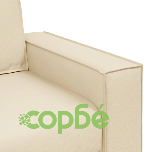 Стол от Изкуствена Кожа в Кремав Цвят, 59 см Височина ➤ топ цена ➤ sorbe.bg