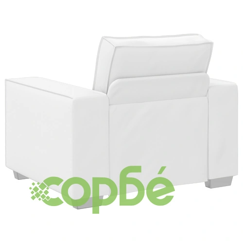 Стилен стол Чар в бяло, 59 см, изкуствена кожа ➤ топ цена ➤ sorbe.bg