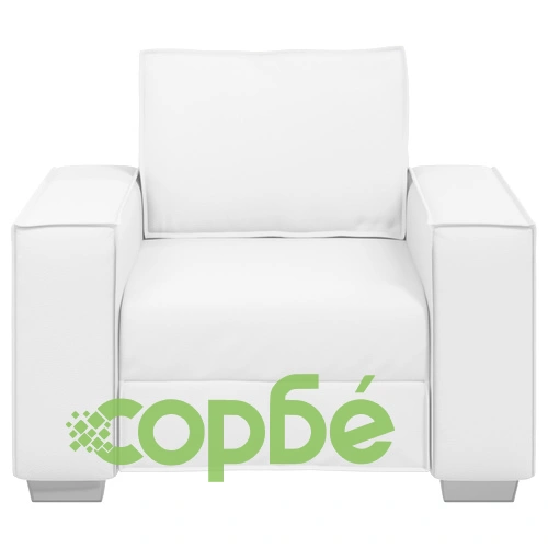 Стилен стол Чар в бяло, 59 см, изкуствена кожа ➤ топ цена ➤ sorbe.bg