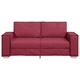 Диван Loveseat от Изкуствена Кожа - Вино Червен 140 см