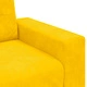 Жълт кадифен диван 120 см, правоъгълен, за 2-ма души с дървена рамка