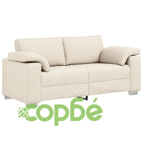 Диван с 2.5 места от Полиестер в Бежов цвят със Свалящи се Покрития ➤ топ цена ➤ sorbe.bg