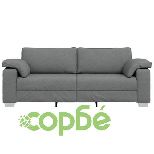 3-местен текстилен диван в тъмно сив цвят, 178 см дължина ➤ топ цена ➤ sorbe.bg