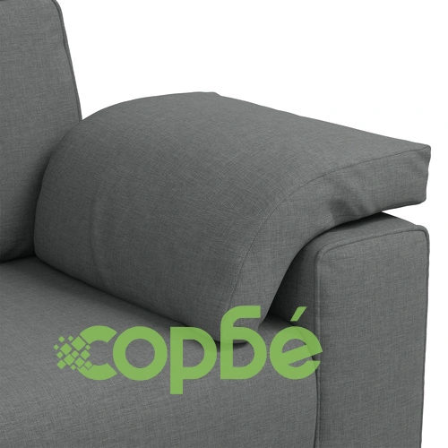 3-местен текстилен диван в тъмно сив цвят, 178 см дължина ➤ топ цена ➤ sorbe.bg