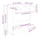 Шкаф за обувки ASKIM от масивна борова дървесина 85x35x108 см кафяв