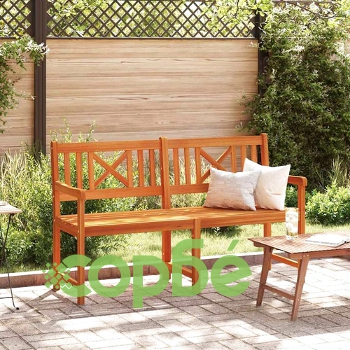 Градинска пейка от масивно акациево дърво 150x56x90 см кафяво ➤ топ цена ➤ sorbe.bg