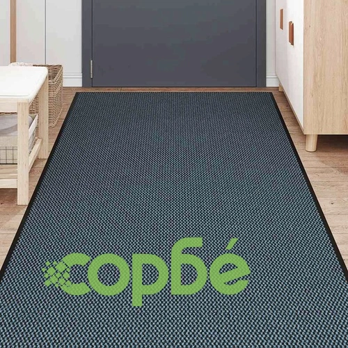 Изтривалка от полипропилен, синя, 115x500 см, с PVC подложка ➤ топ цена ➤ sorbe.bg