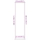 Изтривалка от полипропилен, синя, 115x500 см, с PVC подложка