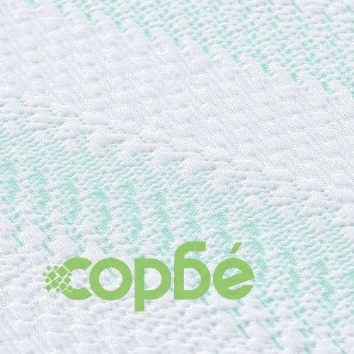 Подложка за матрак със студена пяна 5 зони 80 x 200 cm бяло и зелено ➤ топ цена ➤ sorbe.bg