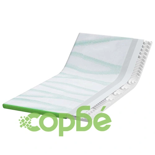 Подложка за матрак Cold Foam 5-зонова средно мека 90x190 см бяло и зелено ➤ топ цена ➤ sorbe.bg