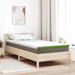 Матрачна подложка Memory Foam с 7 зони 120 x 200 cm бяло и зелено