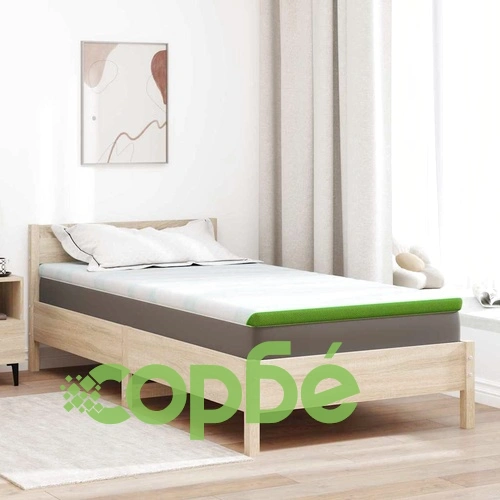 Матрачна подложка Memory Foam с 7 зони 120 x 200 cm бяло и зелено ➤ топ цена ➤ sorbe.bg