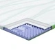 Матрачна подложка Memory Foam с 7 зони 120 x 200 cm бяло и зелено