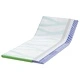 Матрачна подложка Memory Foam с 7 зони 120 x 200 cm бяло и зелено