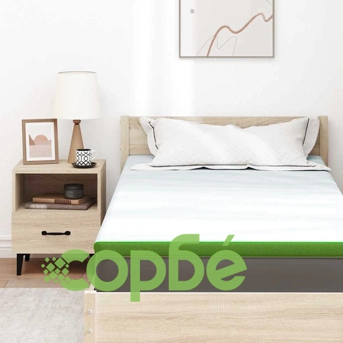 Матрачна подложка Memory Foam с 7 зони 120 x 200 cm бяло и зелено ➤ топ цена ➤ sorbe.bg