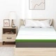 Матрачна подложка Memory Foam с 7 зони 120 x 200 cm бяло и зелено