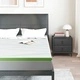 Подложка за матрак Memory Foam 7-зонна средно мека 140x190 см бяло и зелено