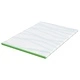 Подложка за матрак Memory Foam 7-зонна средно мека 140x190 см бяло и зелено