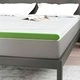 Подложка за матрак Memory Foam 7 зони 160x200 см бяло и зелено