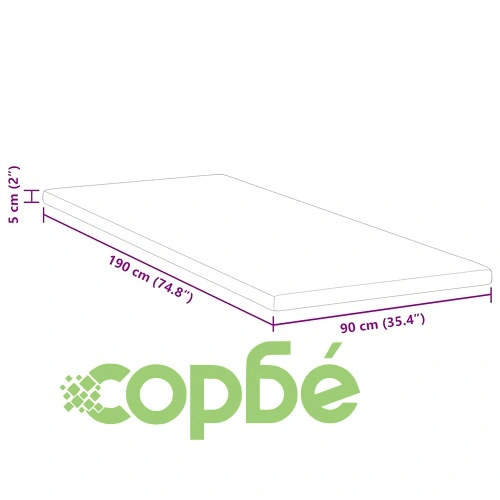 Подложка за матрак Memory Foam с лавандула 90x190 см - средна мекота ➤ топ цена ➤ sorbe.bg