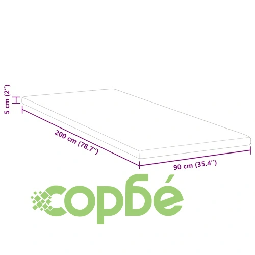 Подложка за матрак Memory Foam с лавандула бяла 90x200 см ➤ топ цена ➤ sorbe.bg