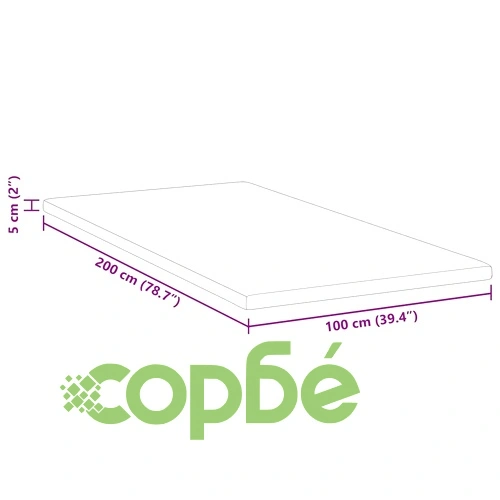 Подложка за матрак Memory Foam с лавандула 100x200 см, бяла ➤ топ цена ➤ sorbe.bg