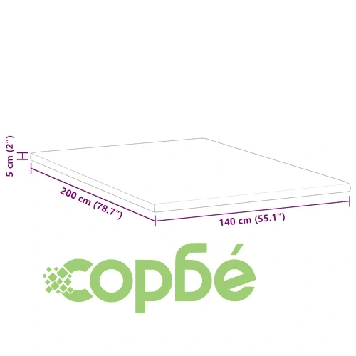 Подложка за матрак с лавандула Memory Foam 140x200 см - средно мека ➤ топ цена ➤ sorbe.bg