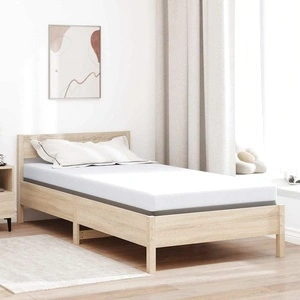 Подложка за матрак с Memory Foam, Бяла, 120 x 200 x 10 cm, Полиестерна жакардова тъкан