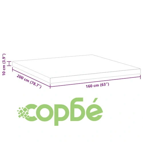 Подложка за матрак Memory Foam - Бяла, 160 x 200 cm, 10 cm височина ➤ топ цена ➤ sorbe.bg