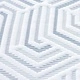 Подложка за матрак с гелова мемори пяна 120x200 см бяла и синя