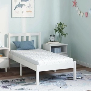 Матрак с кокосов слой от PU пяна бял 140 x 70 x 10.5 см