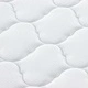 Матрак с кокосов слой от PU пяна бял 140 x 70 x 10.5 см