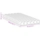 Матрак с кокосов слой от PU пяна бял 140 x 70 x 10.5 см