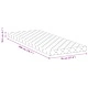 Матрак с кокосов слой и PU пяна 200x70x10.5 см, средна твърдост, бял