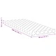 Матрак с кокосов слой и PU пяна 200x80x10.5 см средно твърд бял