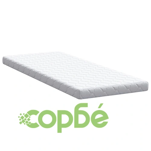 Матрак с кокосов слой и PU пяна 200x80x10.5 см средно твърд бял ➤ топ цена ➤ sorbe.bg