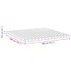 Матрак с кокосов слой и PU пяна 200x200x10.5 см - средно твърд