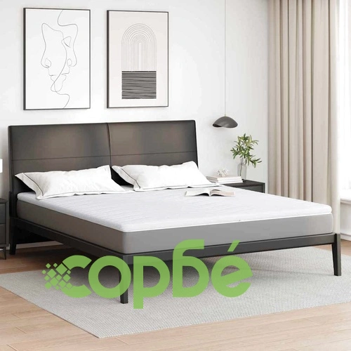 Подложка за матрак от полиестер - 200 x 200 см, 5.5 см височина, бяла ➤ топ цена ➤ sorbe.bg