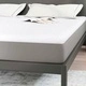 Подложка за матрак от полиестер - 200 x 200 см, 5.5 см височина, бяла