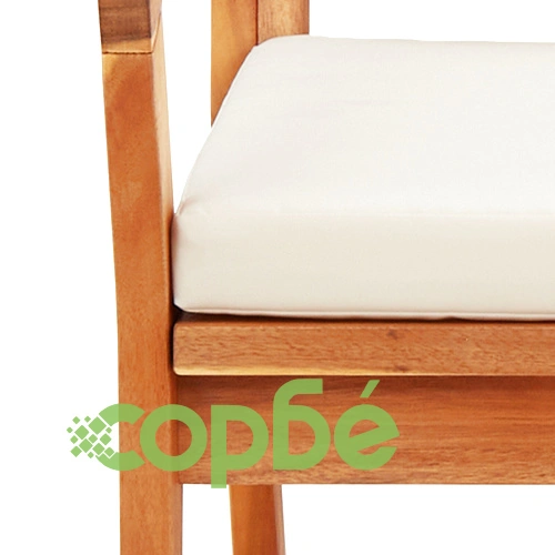 Градински столове от масивно акациево дърво - комплект 2 бр., размер 59,5x70,5x72,5 см ➤ топ цена ➤ sorbe.bg