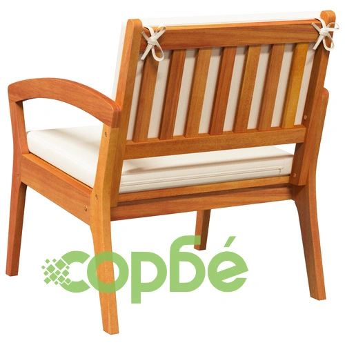 Градински столове от масивно акациево дърво - комплект 2 бр., размер 59,5x70,5x72,5 см ➤ топ цена ➤ sorbe.bg