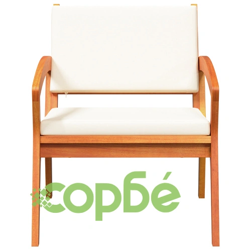 Градински столове от масивно акациево дърво - комплект 2 бр., размер 59,5x70,5x72,5 см ➤ топ цена ➤ sorbe.bg