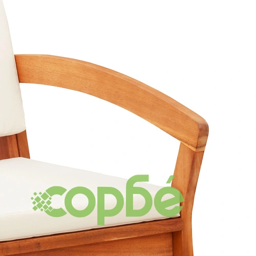 Градински столове от масивно акациево дърво - комплект 2 бр., размер 59,5x70,5x72,5 см ➤ топ цена ➤ sorbe.bg